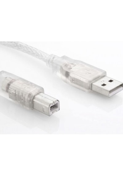 S-Link Sl-U2015 Usb2.0 1.5M  Şeffaf Yazıcı Kablosu