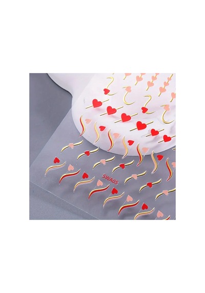 Nailist Heart Sevgililer Günü Özel 14 Şubat Kalpli Tasarım - Tırnak Sticker Nail Art Tırnak Dövmesi 20498118