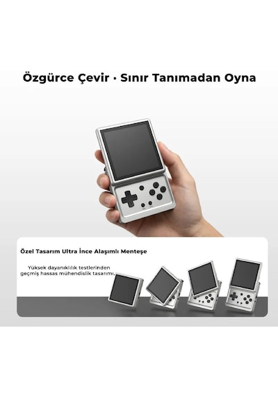 Rg Rotate Döner Ekranlı Android Retro El Oyun Konsolu Gümüş - 3.5 İnç 720x720 Dokunmatik Ips Ekran Alüminyum Metal Kasa Unisoc T618 8 Çekirdek 3 Gb Ram 32 Gb Ps2 Wıı 3ds Uyumlu Taşınabilir Oyun Cihazı Rg Rotate Döner Ekranlı Android Retro El Oyun Konsolu Gümüş - 3.5 İnç 720x720 Dokunmatik Ips Ekran Alüminyum Metal Kasa Unisoc T618 8 Çekirdek 3 Gb Ram 32 Gb Ps2 Wıı 3ds Uyumlu Taşınabilir Oyun Cihazı
