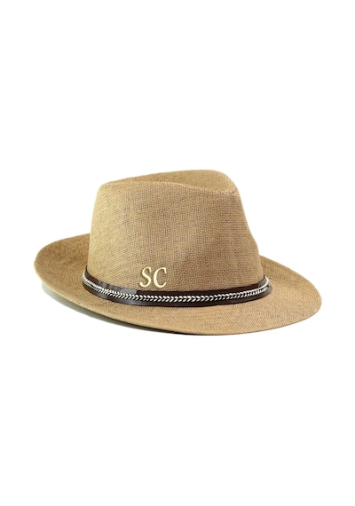 Twingold İsme Özel Hasır Fötr Şapka - Ab01006 - Camel Camel