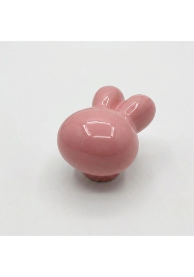 Modern Tavşan Kulp Bebek Çocuk Genç Odası Çekmece Dolap Mobilya Kulpu Pembe