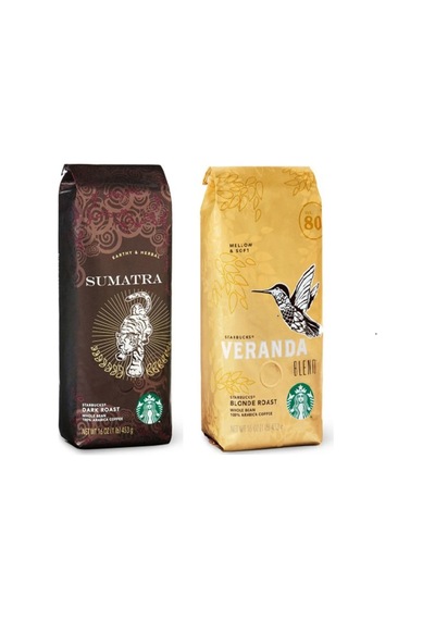 Starbucks Sumatra Çekirdek Filtre Kahve 250 G + Veranda Çekirdek Filtre Kahve 250 G