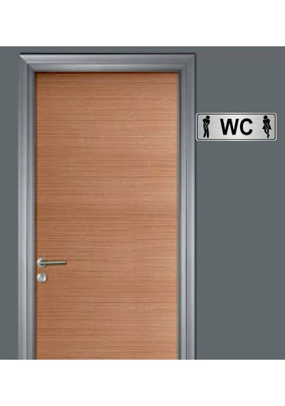 10X20 Cm Wc Bay Bayan Yazılı Metal Yönlendirme Levhası