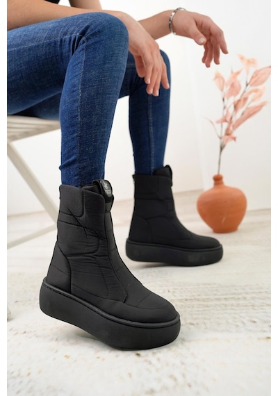 Beverly Hills Polo Club 40001 Siyah Kadın Sneakers Bot-siyah Siyah