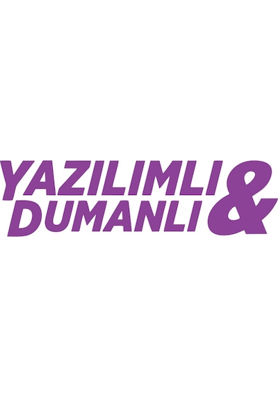 Yazılımlı&dumanlı Araba Sticker 17x17 Cm Mor