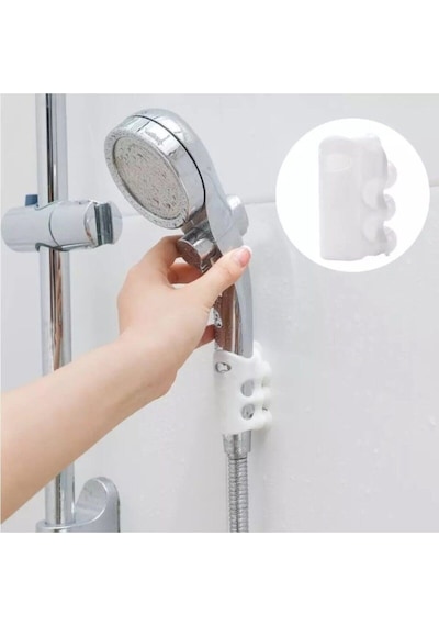 Silikon Banyo Duş Başlığı Tutucusu Askı Tutucu 7 Vantuzlu Silikon Diğer