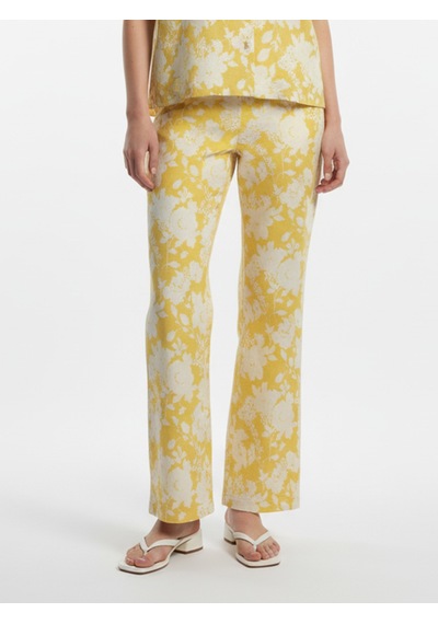 Xint Sarı %100 Keten Oversize Pantolon 201314