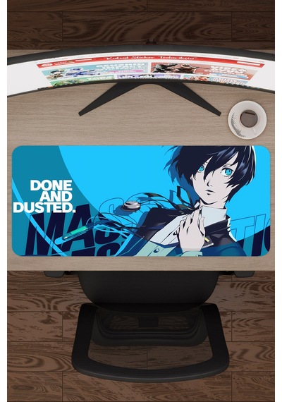 Persona 3 Kaymaz Dikişli Kauçuk Oyuncu Mousepad V4 - 70x30 Xl Gaming Mouse Pad Fare Altlığı