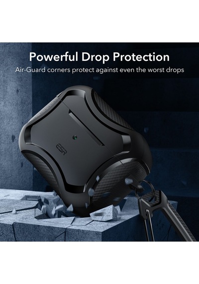 Apple AirPods Uyumlu Pro / Pro 2 Kılıf - Cyber Armor Tough Halolock Magsafe Kılıf