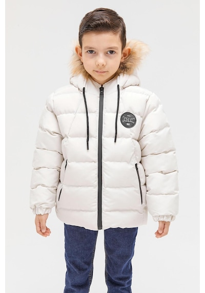 Benittokids Erkek Çocuk Natürel Kürklü Mont 51289 Bej