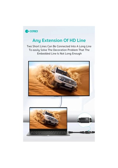 Hdmı 2.1 Uzatma Aparatı Dişi Dişi Ara Birleştirici Fıçı 8k 60hz - 4k 120hz Görüntü Ekleyici Adaptör