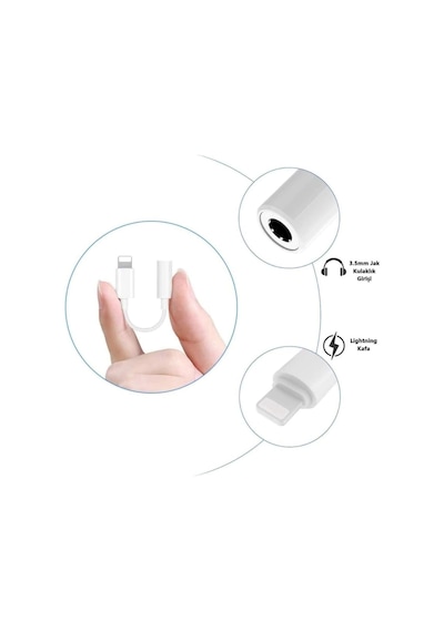 Apple Uyumlu iPhone 13/13 Pro/12/12 Pro/11/11pro İçin Lightning To 3.5mm Aux Jack Kulaklık Dönüştürücü Adapt