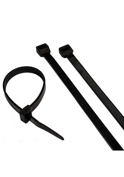 Siyah Cırt Plastik Kelepçe 37 Cm Kablo Bağı - 3.6x370mm 100 Adet