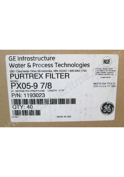 Purtrex Px05-9 7/8 05 Mikron Ters Ozmoz Su Filtresi Purtrex Px05-9 7/8 05 Mikron Ters Ozmoz Su Filtresi