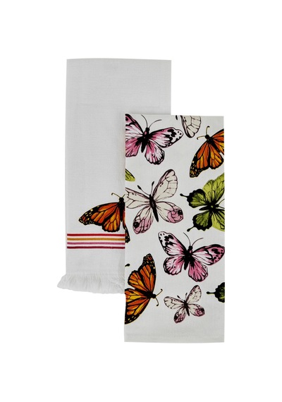 Karaca Home Butterfly %100 Pamuk 2 Parça Mutfak Havlusu 200.22.11.0071