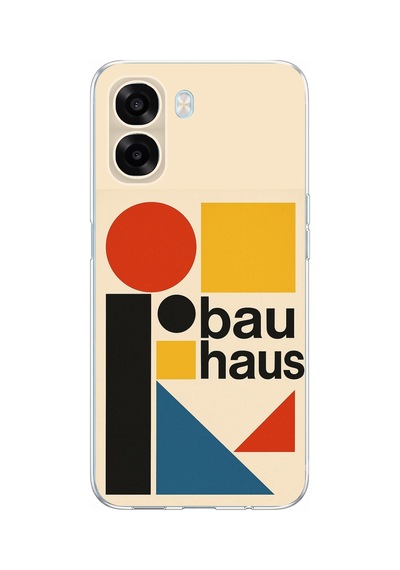 Oppo A6t - A6x Uyumlu Bauhaus Akımı Baskılı Silikon Kılıf Renkli