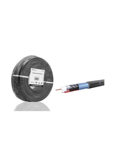 Cctv Kablo Mini Coax Eco Cca Pe 2x0.50 Mm Dış Mekan 100 M - Siyah Hdx5582-100 Evimdeyokyok