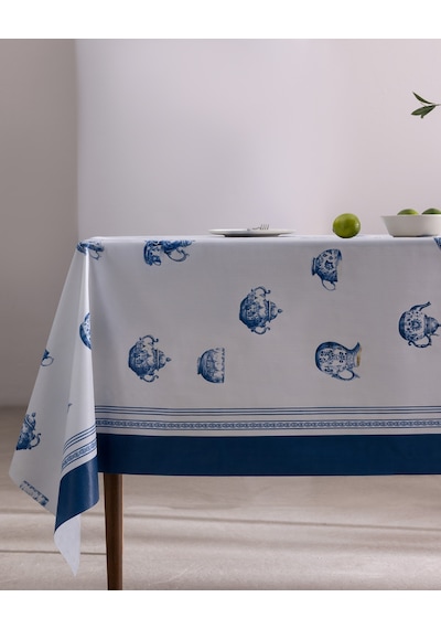 Madame Coco Margoux Masa Örtüsü - Lacivert/beyaz - 140x200 Cm 8684427305546 Çok Renkli
