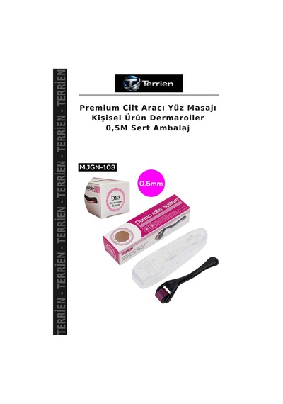 Premium Cilt Aracı Yüz Masajı Kişisel Ürün Dermaroller 0,5m Sert Ambalaj