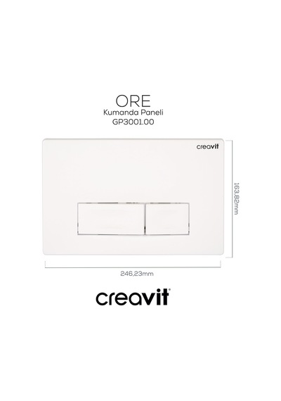 Creavit Ore Beyaz Kumanda Paneli GP3001.00 Beyaz