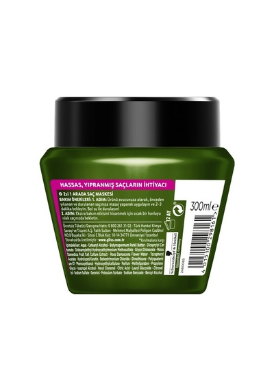 Schwarzkopf Gliss Bio-Tech Restore 2'si 1 Arada Saç Bakım Maskesi 300 ML
