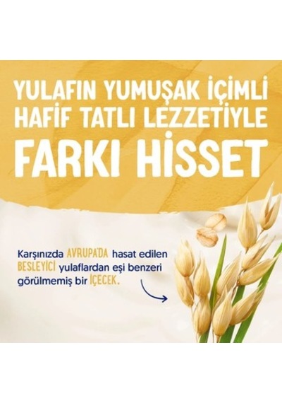 1 L Laktozsuz Vegan Yulaf Sütü