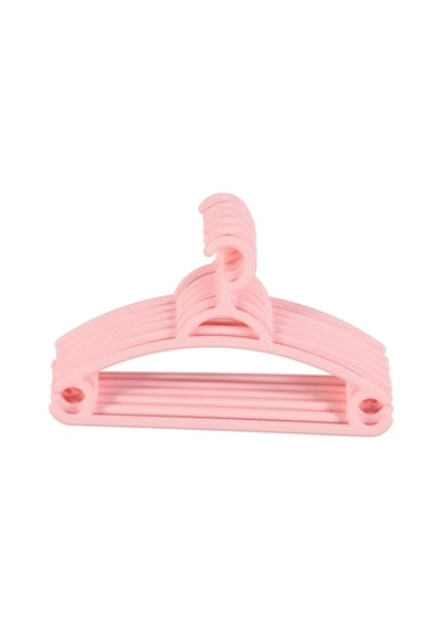 Pembe Plastik Bebek Kıyafet Askısı 12 Adet Plastik Pembe Diğer