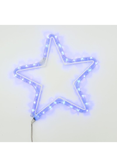 Led Işıklı Yıldız Yılbaşı Süsü 220v Mavi 80 Cm