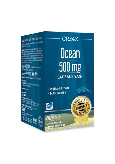 500mg Omega-3 Balık Yağı 60 Kapsül