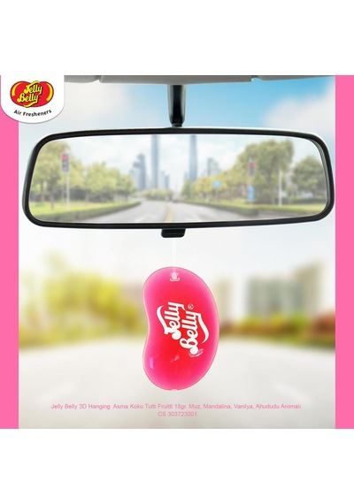 Jelly Belly 3d Hanging Asma Koku Tutti Fruitti 18gr. Muz, Mandalina, Vanilya, Ahududu Aromalı