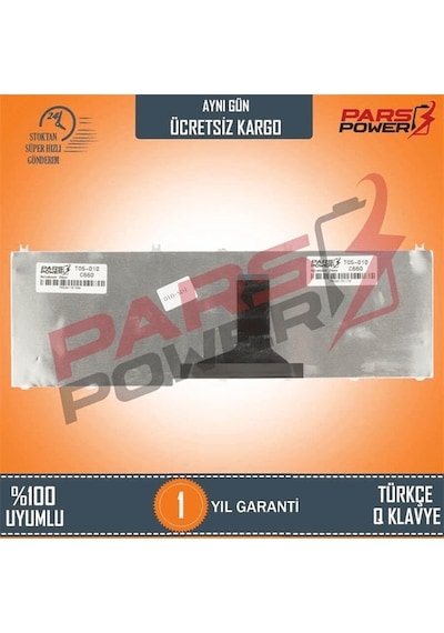 Toshiba Uyumlu Satellite L675D-117,  Notebook Klavye (Siyah TR) ( Pars power ) 628354