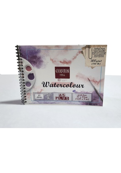 Lexroo Cobain 1986 Sulu Boya Defteri 12 Yaprak 300gr Watercolour Aquarelle A5plus 17x23cm