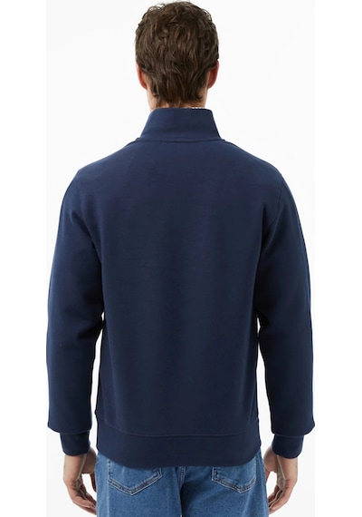 Lacoste Men's Classic Fit Neck Zip Sweatshirt Yarım Fermuarlı Yüksek Yaka Pamuklu Sweatshirt Lacivert Lacoste Men's Classic Fit Neck Zip Sweatshirt Yarım Fermuarlı Yüksek Yaka Pamuklu Sweatshirt Lacivert