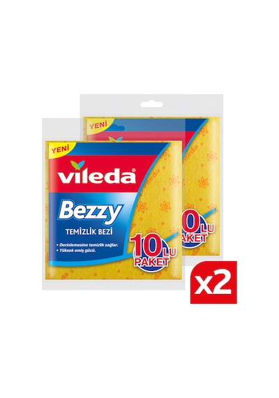 Vileda 10'lu Bezzy Temizlik Bezi 2'li Paket