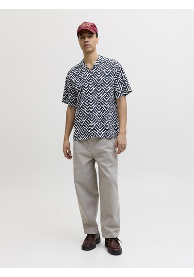 Jack & Jones Erkek Resort Yaka Gömlek - Milo - 12288928 Sky Captain