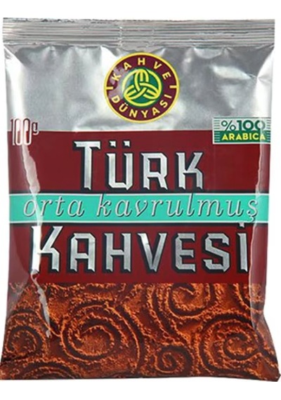Kahve Dünyası Orta Kavrulmuş Türk Kahvesi 100 G 5 Adet