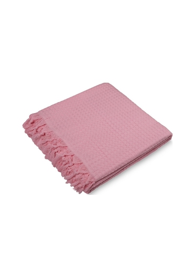 Fialka Waffle Tek Pike Pembe Çift Kişilik Pembe
