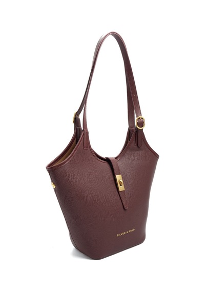 Silver Polo 1246 Kadın Omuz Çantası Mini Rolax Bordo-bordo