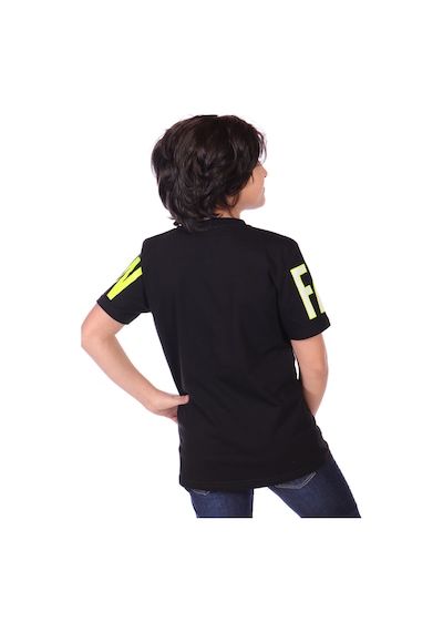 Toontoy Kids Toontoy Erkek Çocuk Fashion Baskılı Tişört Siyah