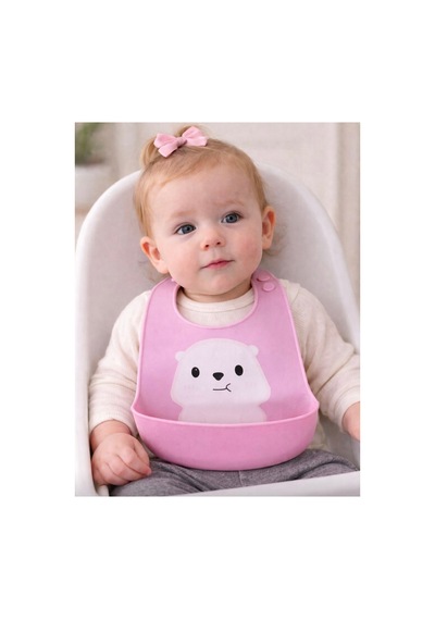 Silikon Bebek Mama Önlüğü Çocuk Mama Önlük Leke Tutmaz Yıkanabilir 826886538