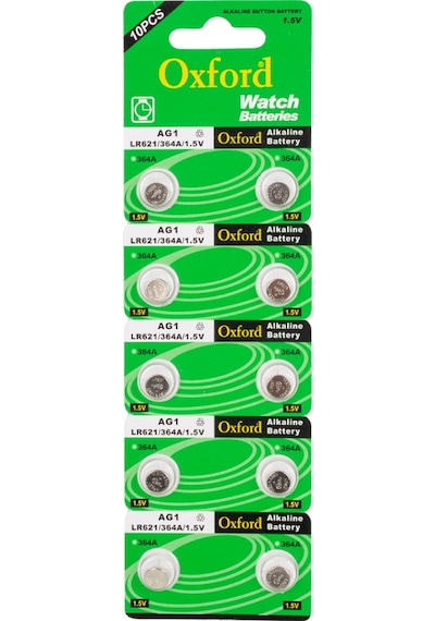 Oxford Ag1 Lr621 Alkalin 10'lu Saat Pili