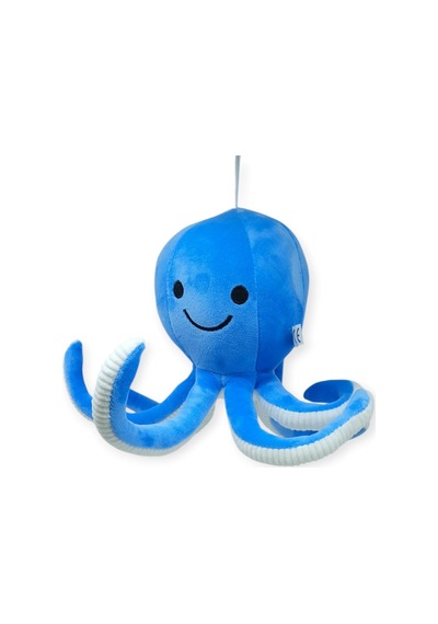 Peluş Sevimli Ahtapot 30 Cm - Mavi