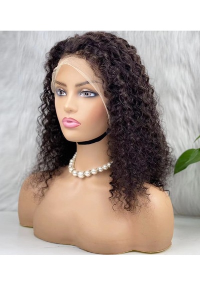 Gerçek Front Lace Tül Peruk Kabarık Dalga Doğal 50 55cm