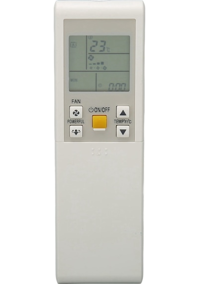 Moveevo Daikin Klima Kumandası Arc452 Serisi İçin Uyumlu, Önceden Programlanmış, 10m Uzaklıkta Çalışır, Abs Malzeme Pil Yok