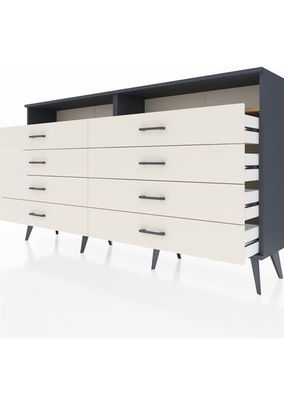 Arges Konsol 2 Raflı 8 Çekmeceli 176x30x99 Antrasit-çam/aytaşı Atlas Çam/aytası - Antrasıt Arges Konsol 2 Raflı 8 Çekmeceli 176x30x99 Antrasit-çam/aytaşı Atlas Çam/aytası - Antrasıt