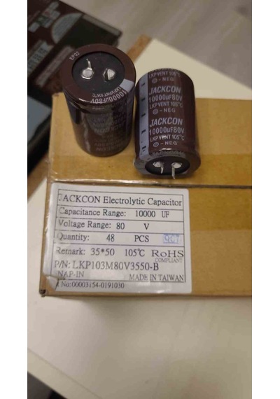 10000mf 80v 25x50 Jackson Elko Kondansatör 2 Adet