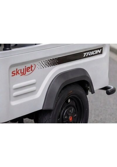 Skyjet Trıon Elektrikli Moped Beyaz - Siyah