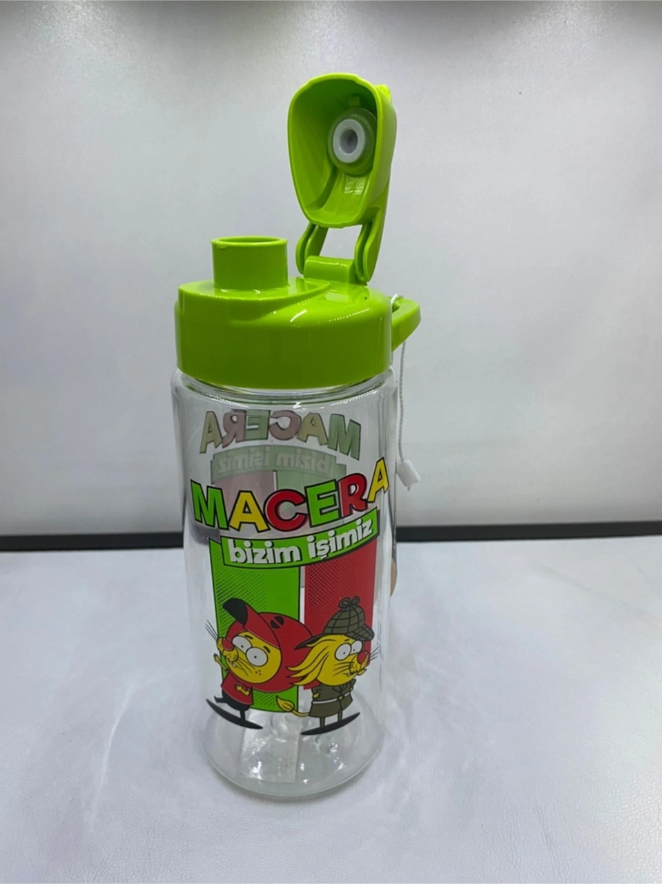 Kral Şakir Desenli Tritan Matara 500cc K028-1 Yeşil