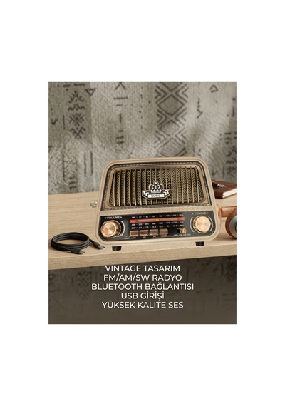 Vintage Nostaljik Retro Radyo - Yüksek Kalite Ses
