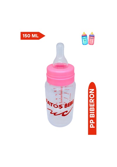 Klasik Silikon Uçlu Pp Biberon Pembe Rengi, 150 Ml